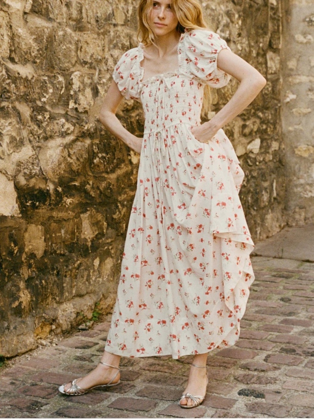 Doen Stanza Dress in Sweet Abelia